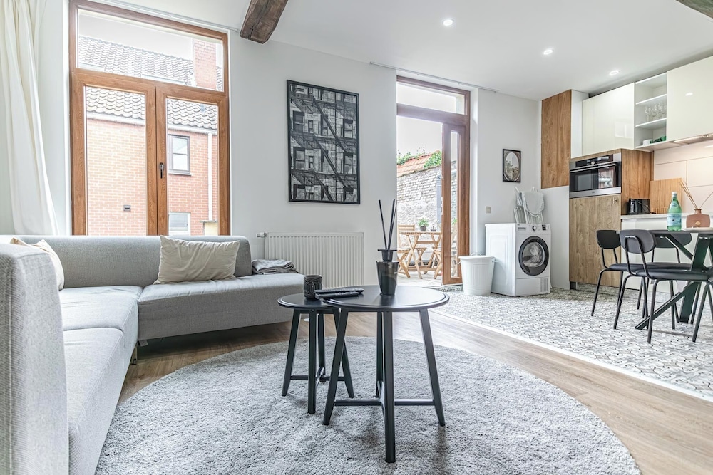 Modern 3BR Apt for 6 with Patio Ghent — photo 6